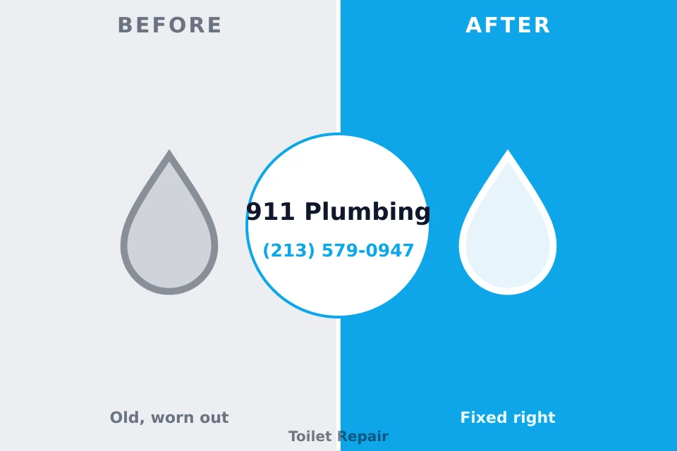 Before and after: plumbing repair Nederland, CO